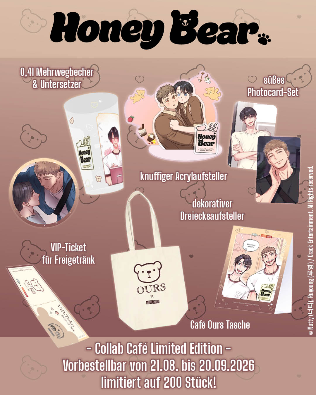Limitiertes VIP-Paket: Honey Bear (Collab Café September 2026)