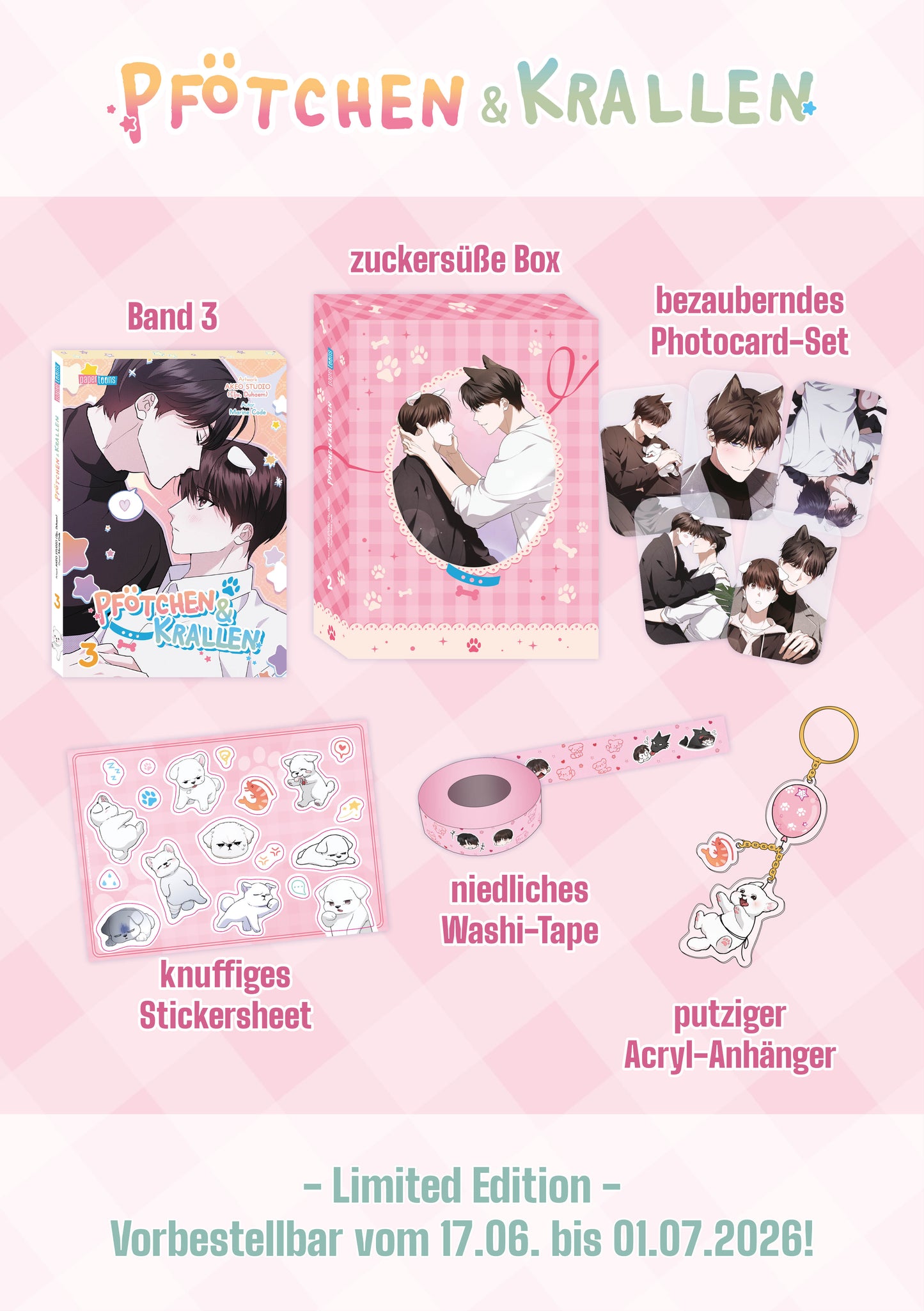 Pfötchen & Krallen Limited Edition: Schmuckbox mit Band 03