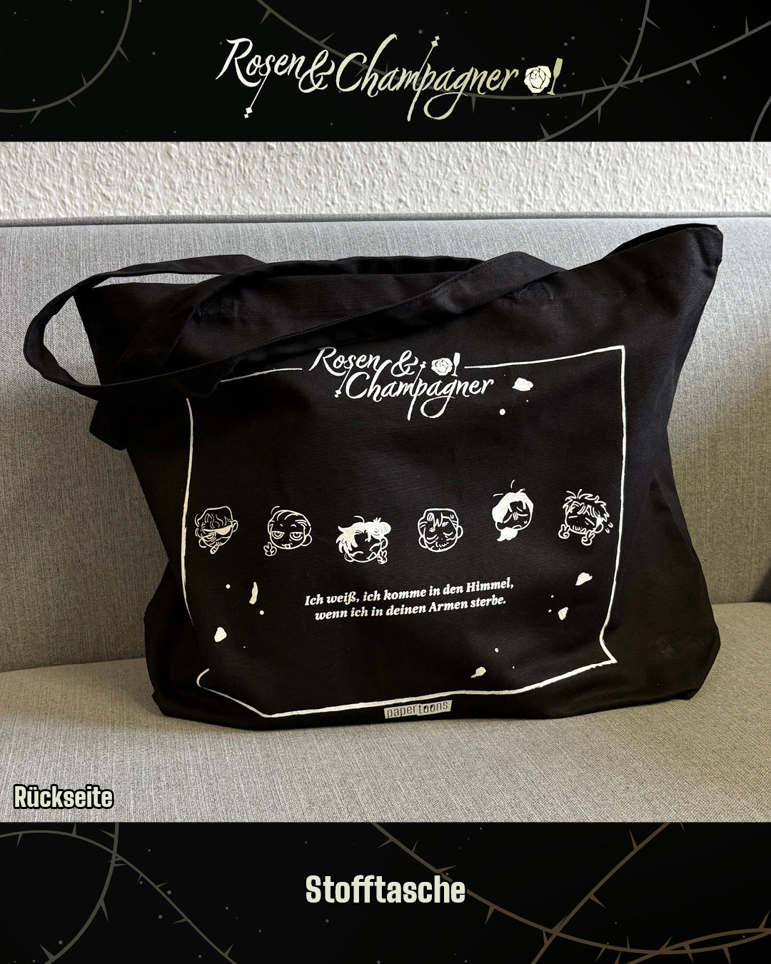 Rosen & Champagner Merchandise: Stofftasche