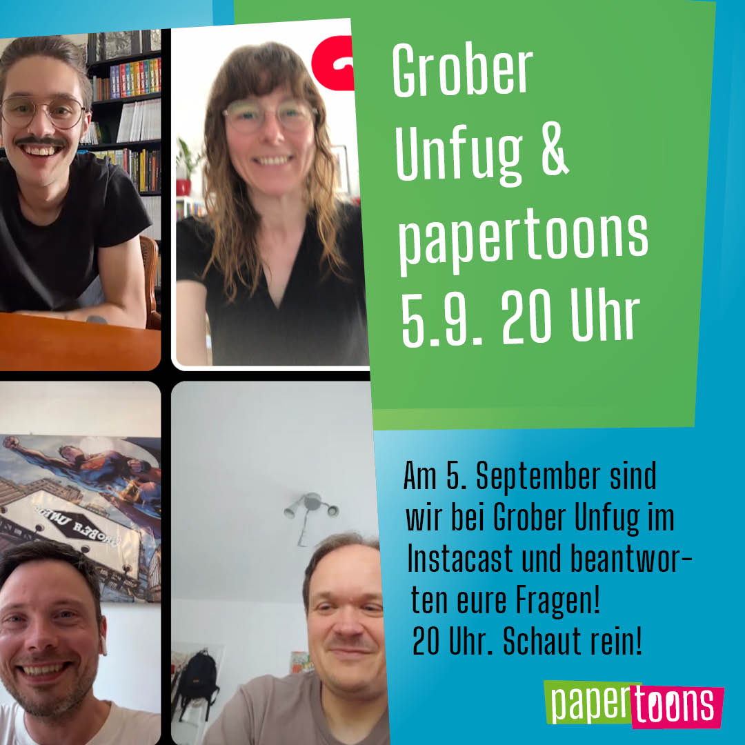 Papertoons bei Grober Unfug im Interview