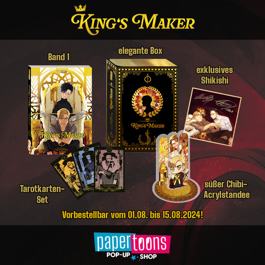 King's Maker Limited Edition im Papertoons Pop-up Shop