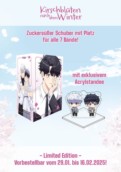 Kirschblüten nach dem Winter Limited Edition: Sammelschuber mit Acrylaufsteller