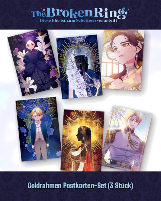 The Broken Ring Merchandise: Goldrahmen-Postkarten-Sets