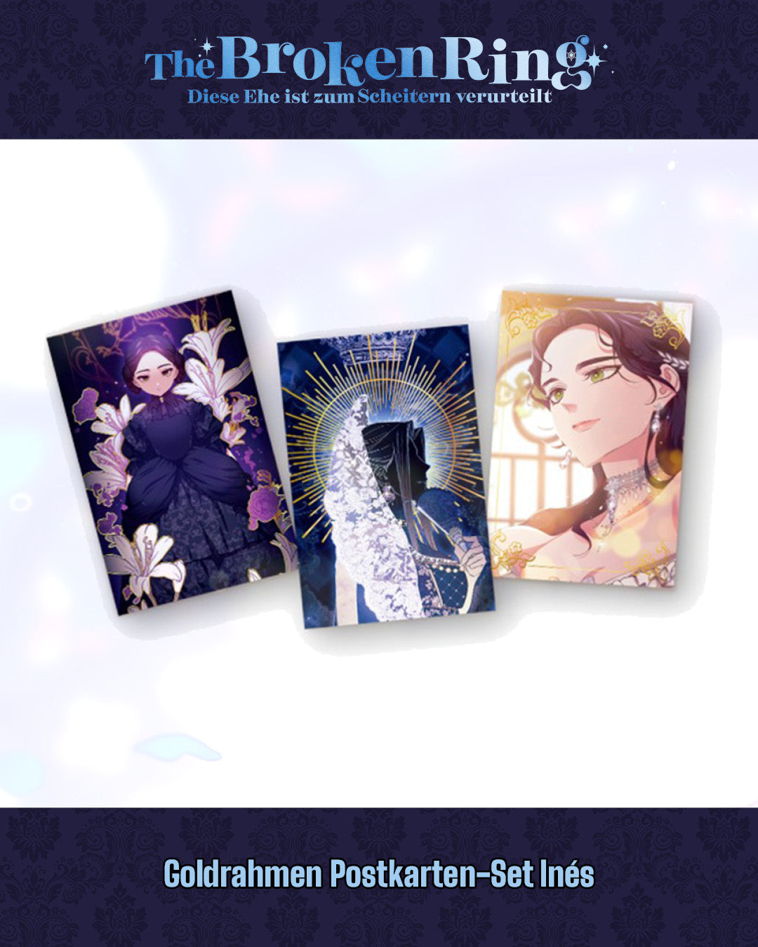 The Broken Ring Merchandise: Goldrahmen-Postkarten-Sets