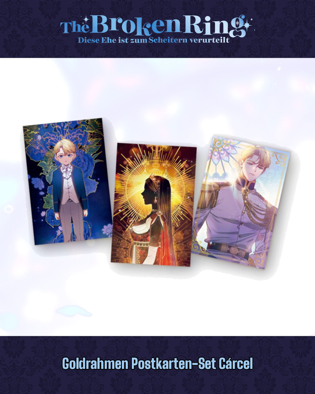 The Broken Ring Merchandise: Goldrahmen-Postkarten-Sets