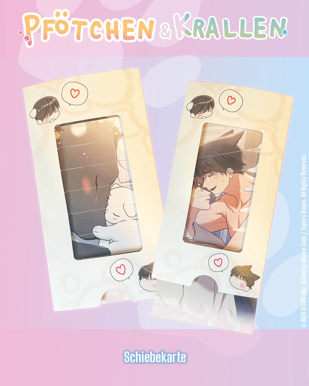 Pfötchen & Krallen Merchandise: Schiebekarte